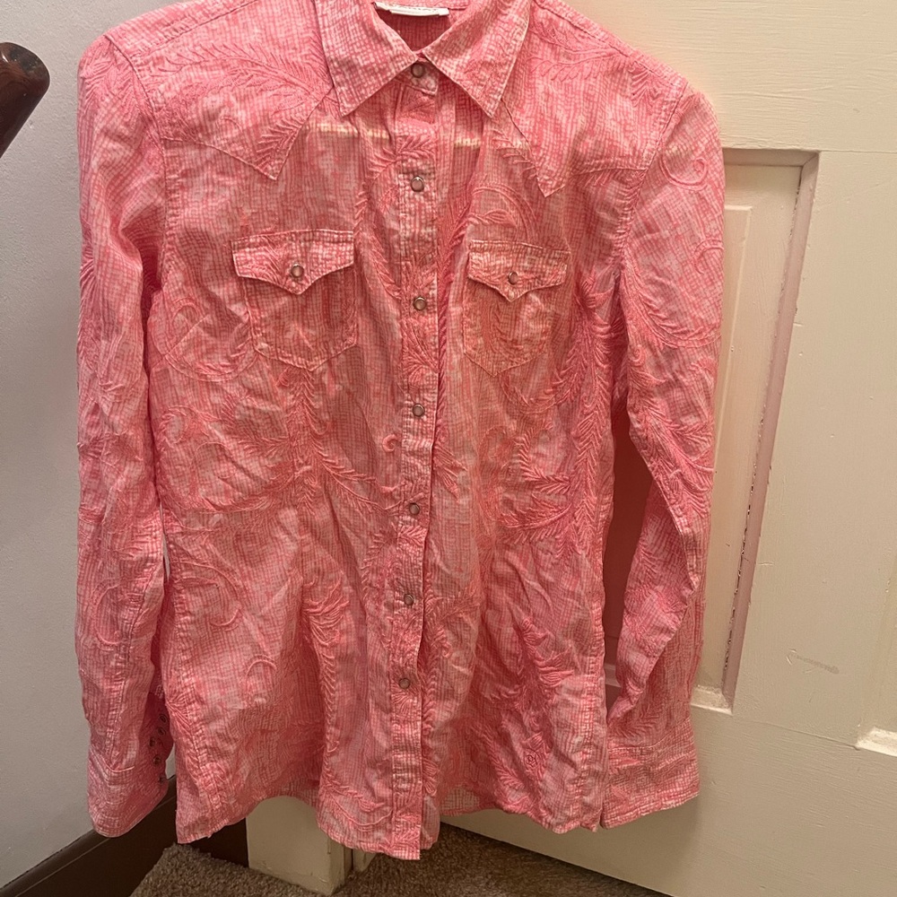 Ariat Pink Textured Shirt